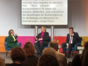 Bärbel Bas im Gespräch mit Jürgen Dusel